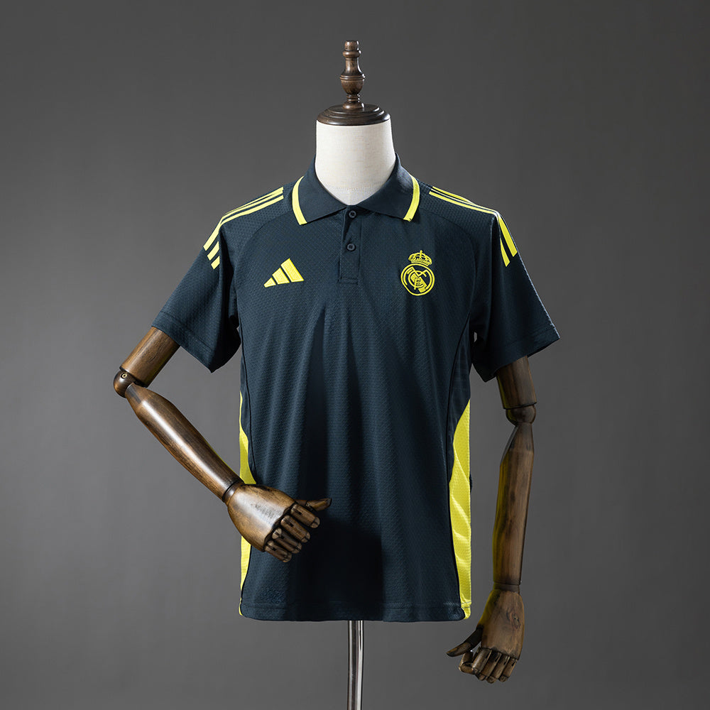 Real Madrid - Escuro Cinza & Amarelo Polo 25/26