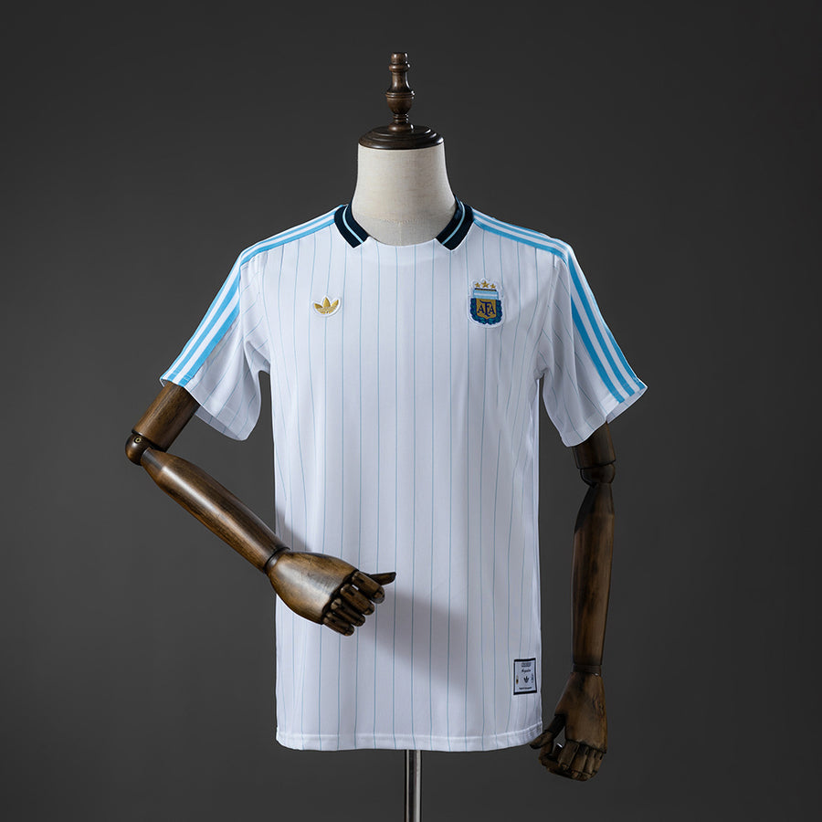 Argentina Ícones de Arquibancada Branco Camisa