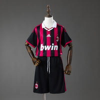 AC Milan Principal Infantil Kit Retrô Camisa 09/10