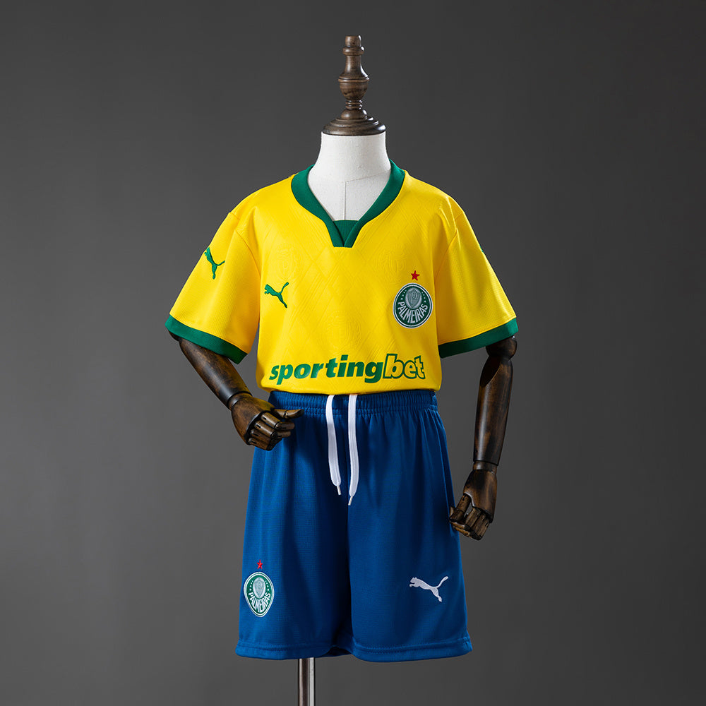 Palmeiras Secundária Terceira Infantil Kit Camisa 25/26