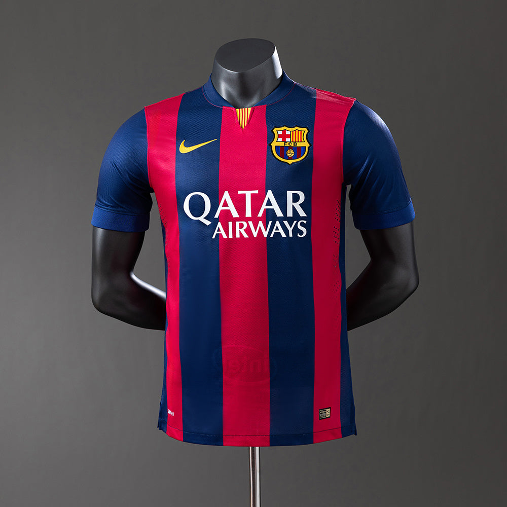 Barcelona Principal Retrô Versão Jogador Camisa 14/15