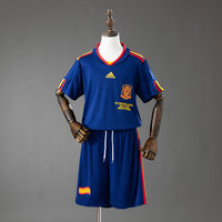 Espanha Secundária Infantil Kit Retrô Camisa 2028