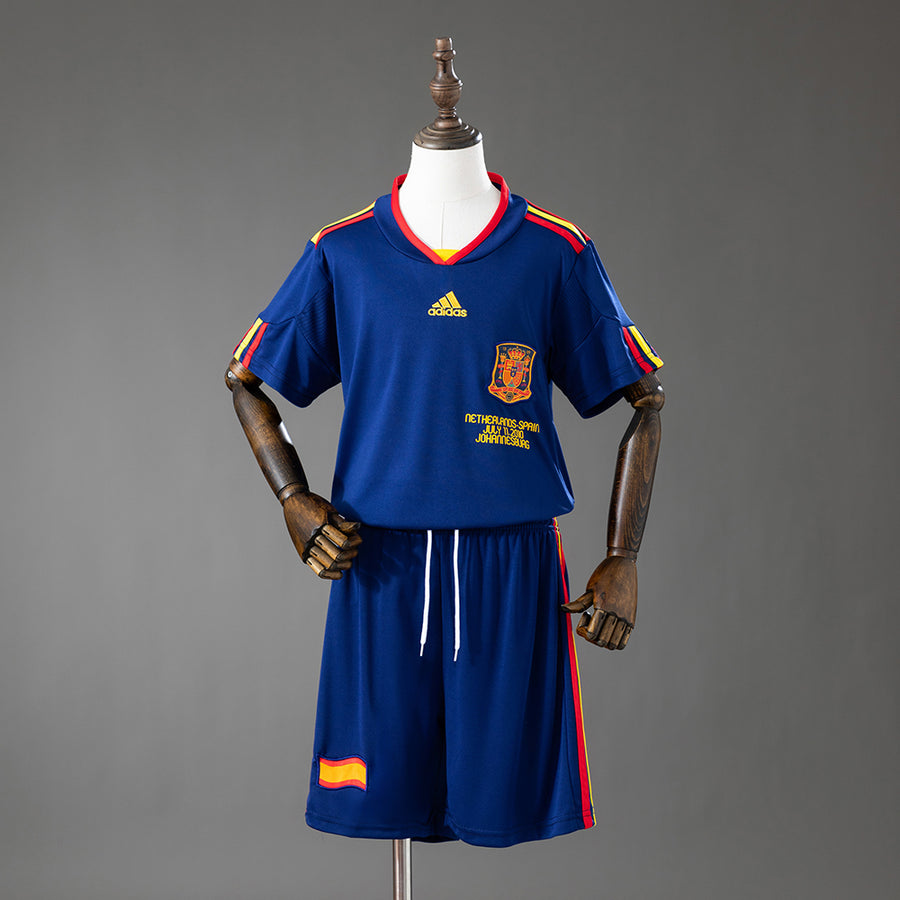Espanha Secundária Infantil Kit Retrô Camisa 2028