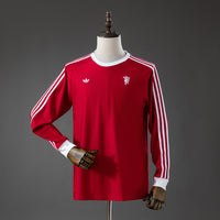 Manchester United Ícones de Arquibancada Vermelho Manga Longa Camisa