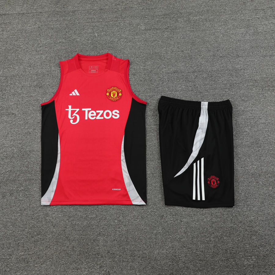 Conjunto Regata Uniforme Manchester United Treino 24/25