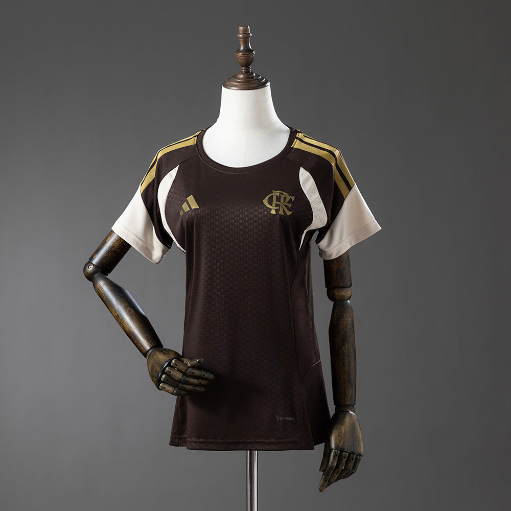 Flamengo - Marrom Feminino Treino Camisa 26/27