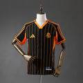 Real Madrid Baseball - Preto and Laranja Striped Camisa 25/26