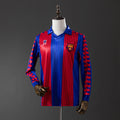 Barcelona Principal Retrô Manga Longa Camisa 1992