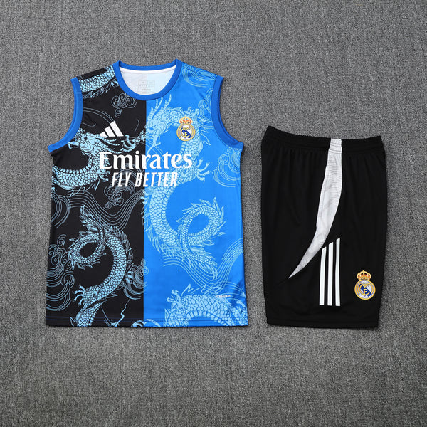 Conjunto Regata com do Real Madrid Colete Treino 25/26