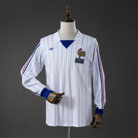 Frence Long-Sleeved Secundária Retrô Camisa 1982