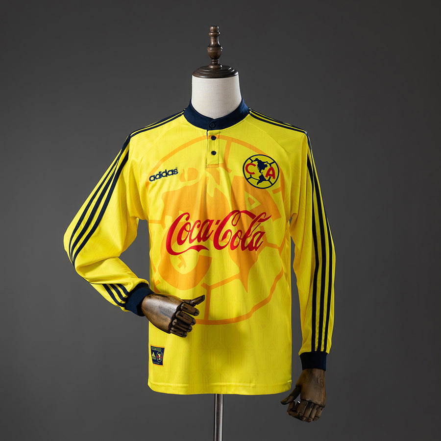 America Principal Retrô Manga Longa Camisa 97/98