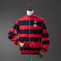 Flamengo Reversible - Vermelho & Ciano Corta Vento Jaqueta