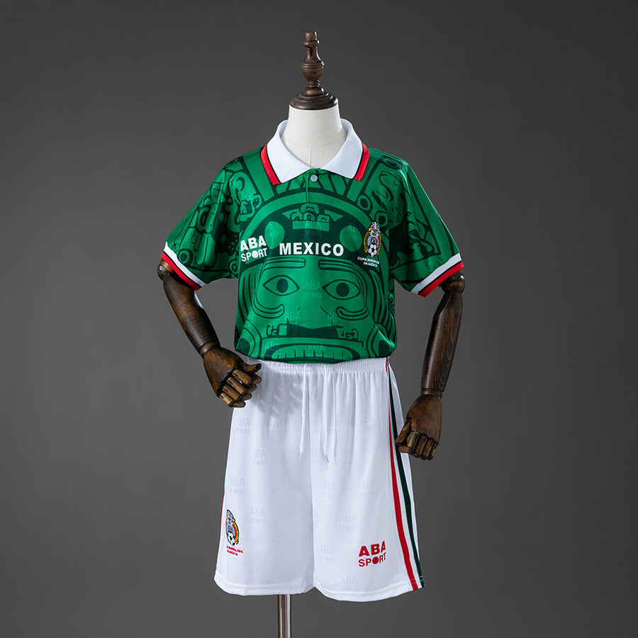 México Principal Infantil Kit Retrô Camisa 2028