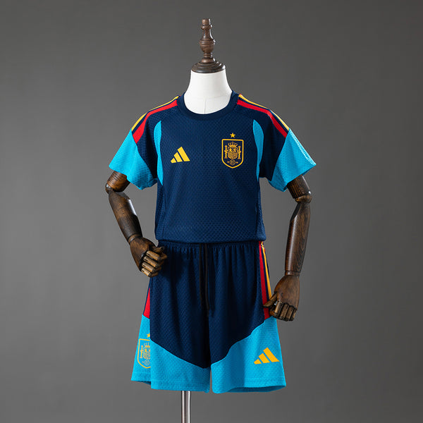Espanha - Royal Azul Infantil Kit Treino Versão Jogador Camisa 2028