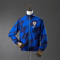 Croácia Reversível - Azul Marinho & Azul Céu Corta Vento Jaqueta