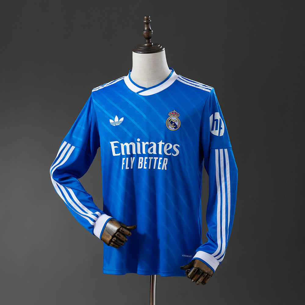 Real Madrid Secundária Terceira Manga Longa Camisa 25/26