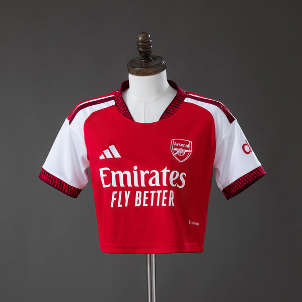 Arsenal Match Crop Principal Feminino Camisa 26/27