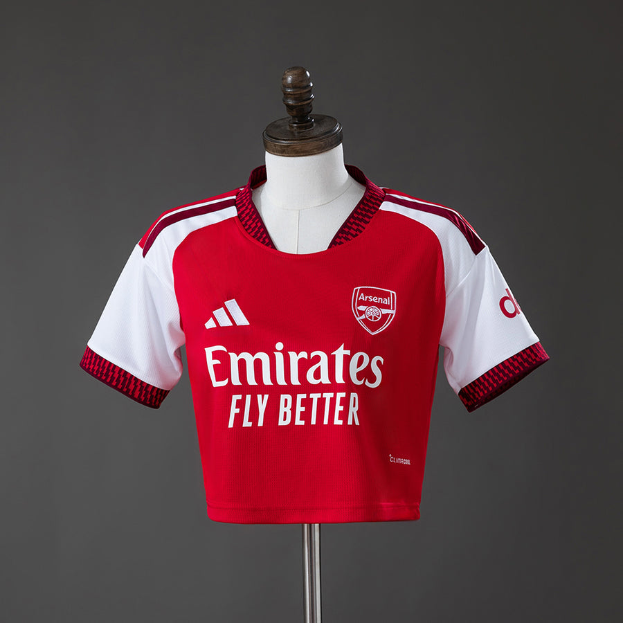 Arsenal Match Crop Principal Feminino Camisa 26/27