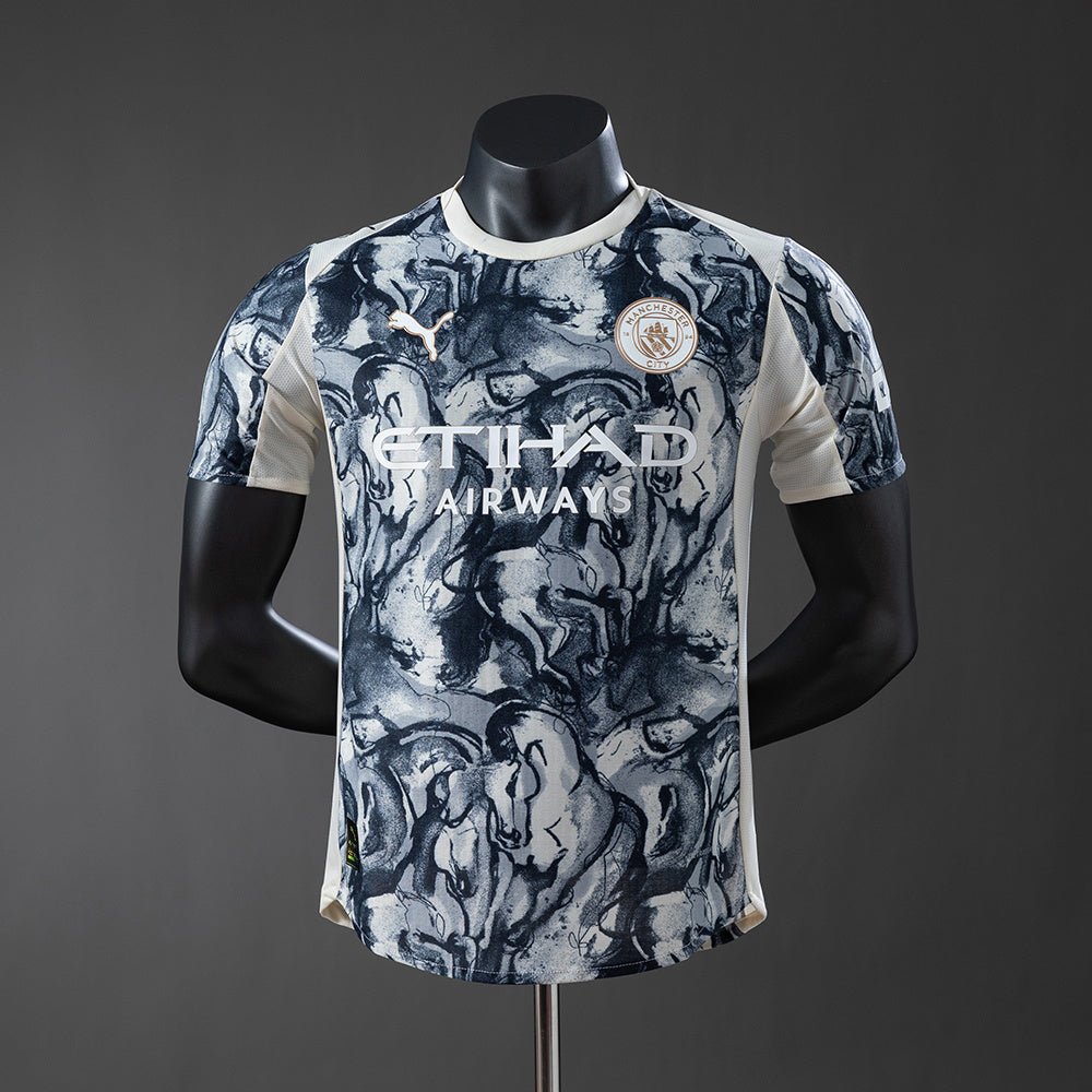 Manchester City Year of the Horse Versão Jogador Edição Especial Camisas 25/26