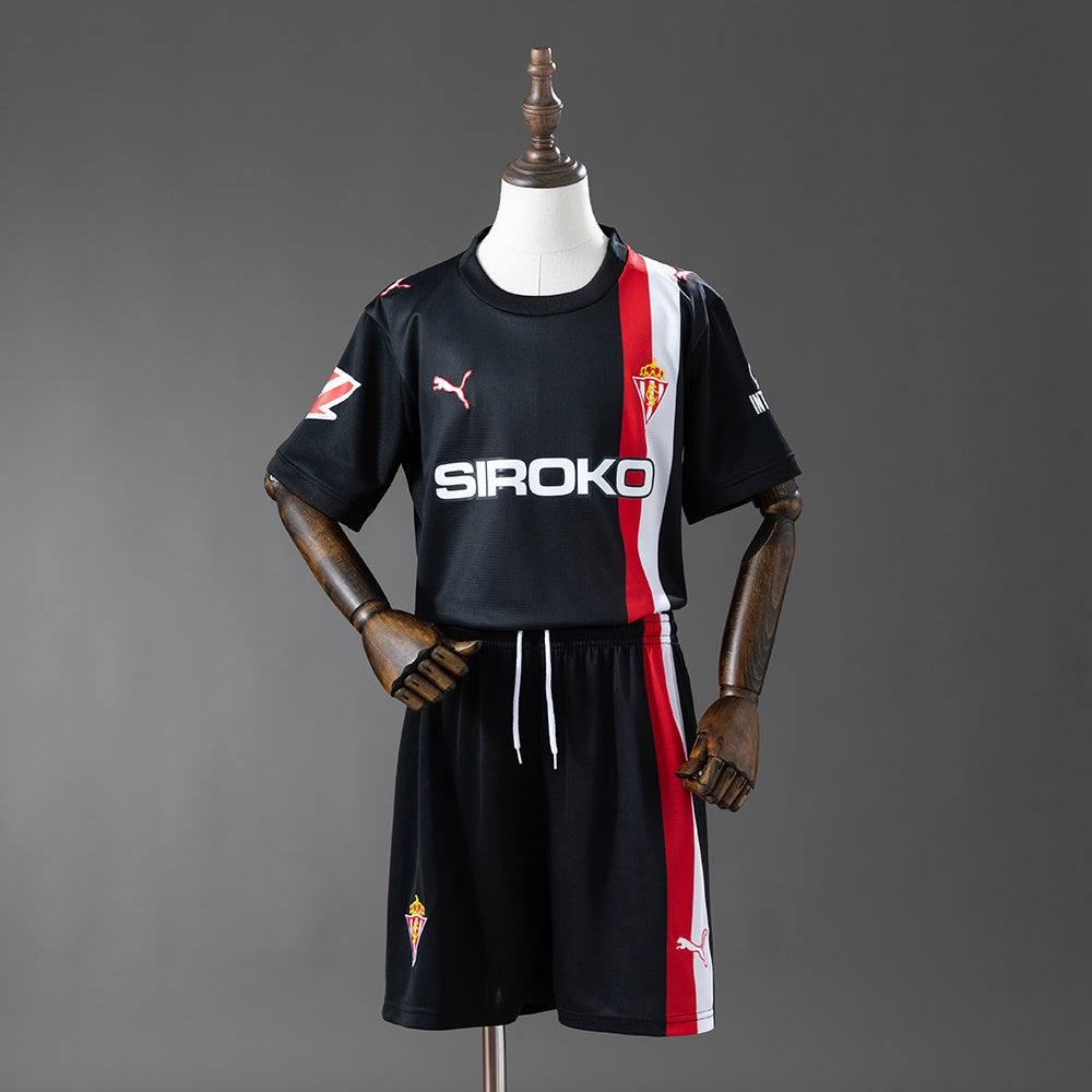 Sporting Gijon Secundária Infantil Kit Camisa 25/26