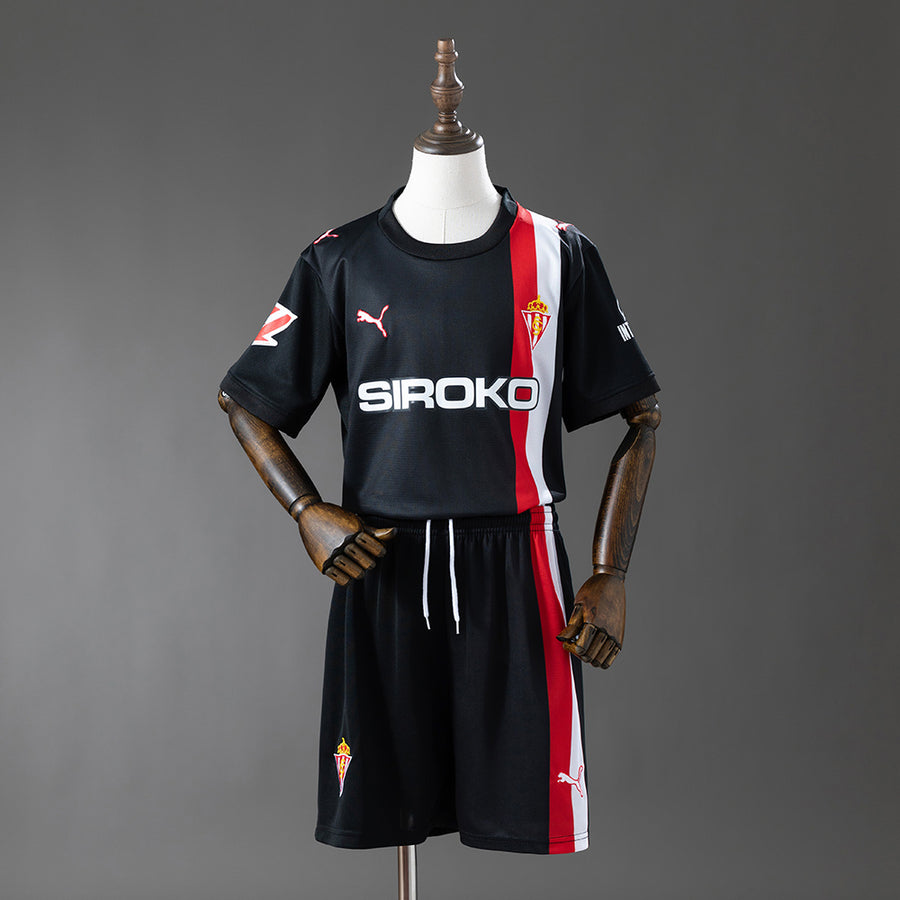 Sporting Gijon Secundária Infantil Kit Camisa 25/26