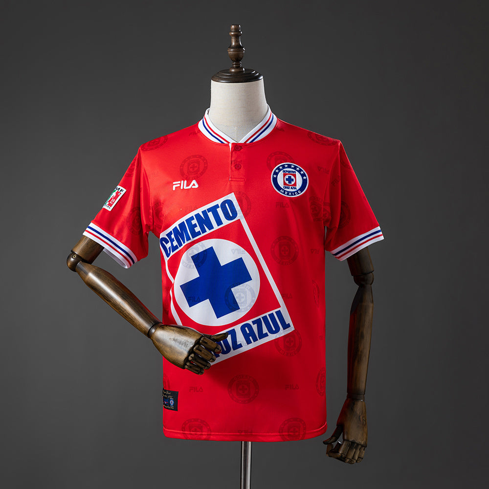 Cruz Azul Secundária Terceira Retrô Camisa 1998