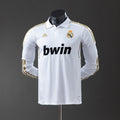 Real Madrid Principal Retrô Manga Longa Versão Jogador Camisa 11/12