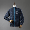 Manchester United Reversible - Azul&Preto Corta Vento Jaqueta