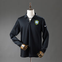 Brasil Preto Retrô Manga Longa Edição Especial Camisa 2004