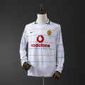 Manchester United Secundária Retrô Manga Longa Camisa 2005