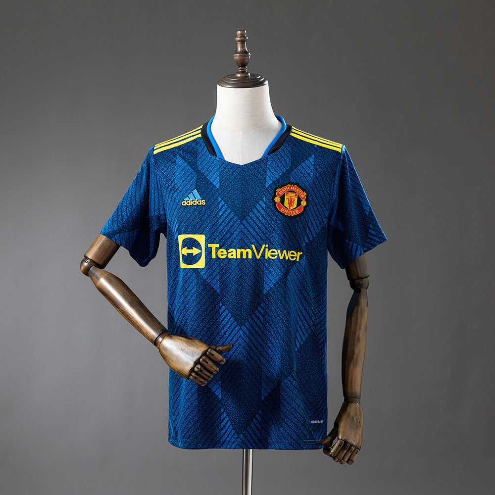 Manchester United Secundária Terceira Retrô Camisa 21/22