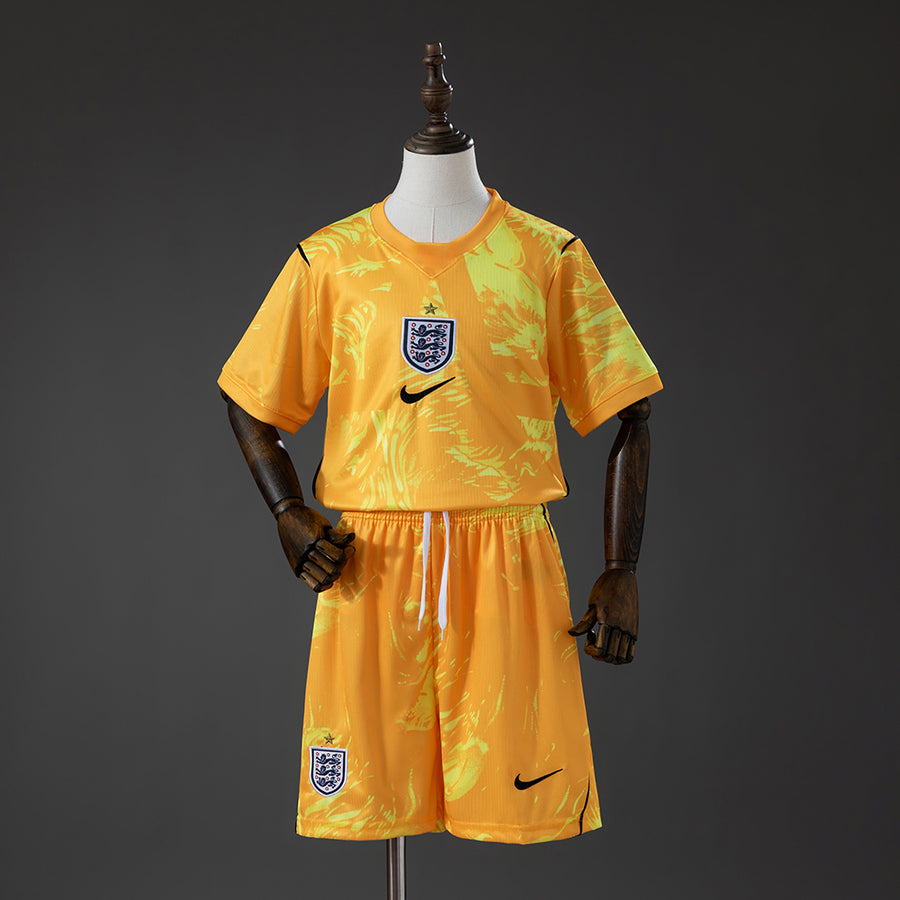 Inglaterra GK - Amarelo Infantil Kit Camisa 2028