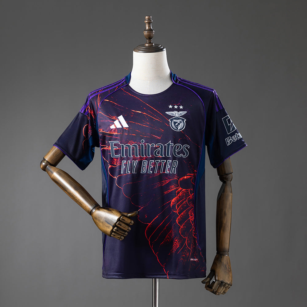 Benfica Secundária Terceira Quarta Camisa 25/26