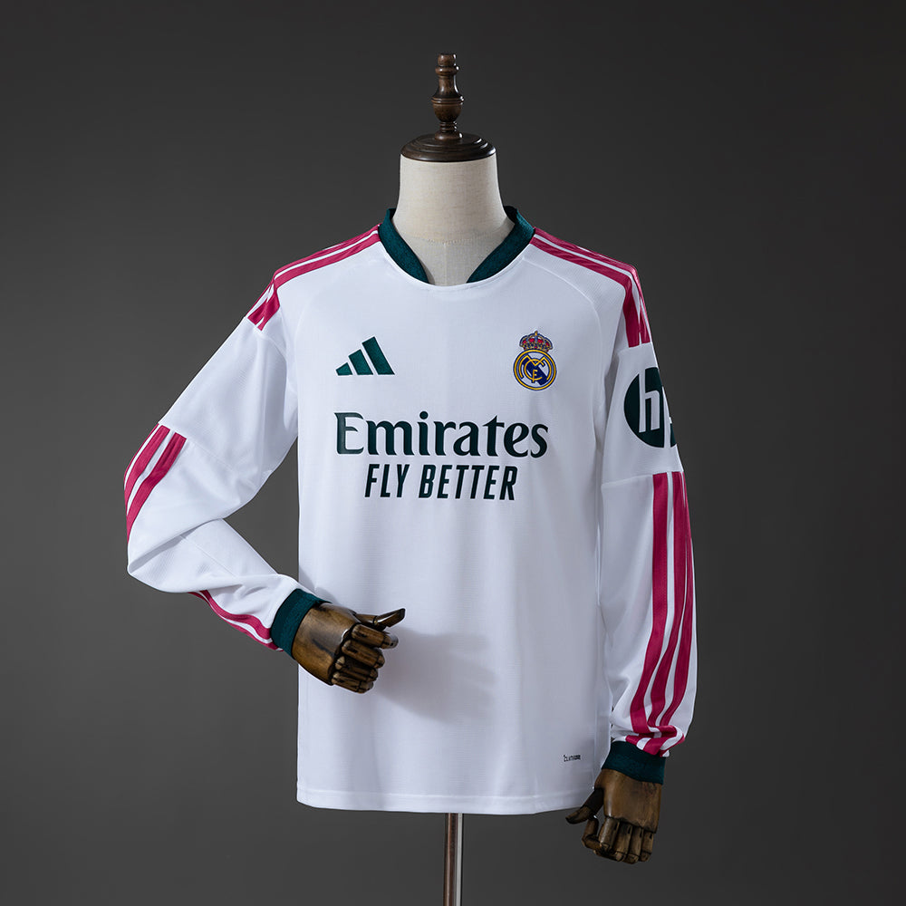 Real Madrid Principal Manga Longa Camisa 26/27
