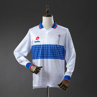 Universidad Catolica Principal Retrô Manga Longa Camisa 1996