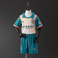 Manchester City Secundária Quarta Infantil Kit Camisa 24/25