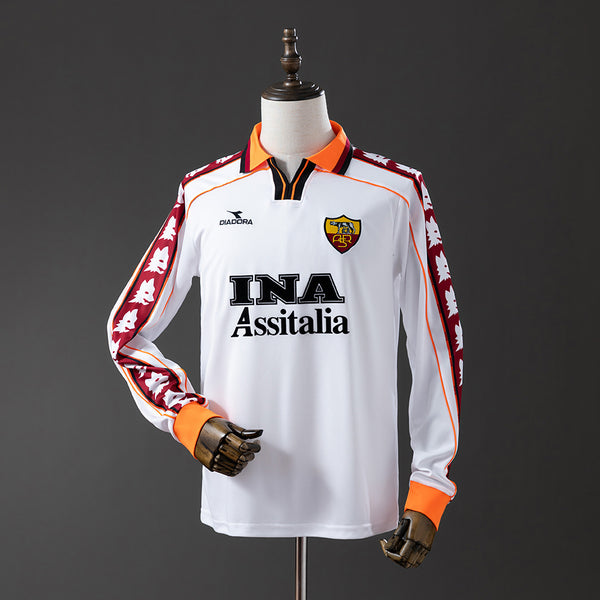 Roma Secundária Retrô Manga Longa Camisa 98/99
