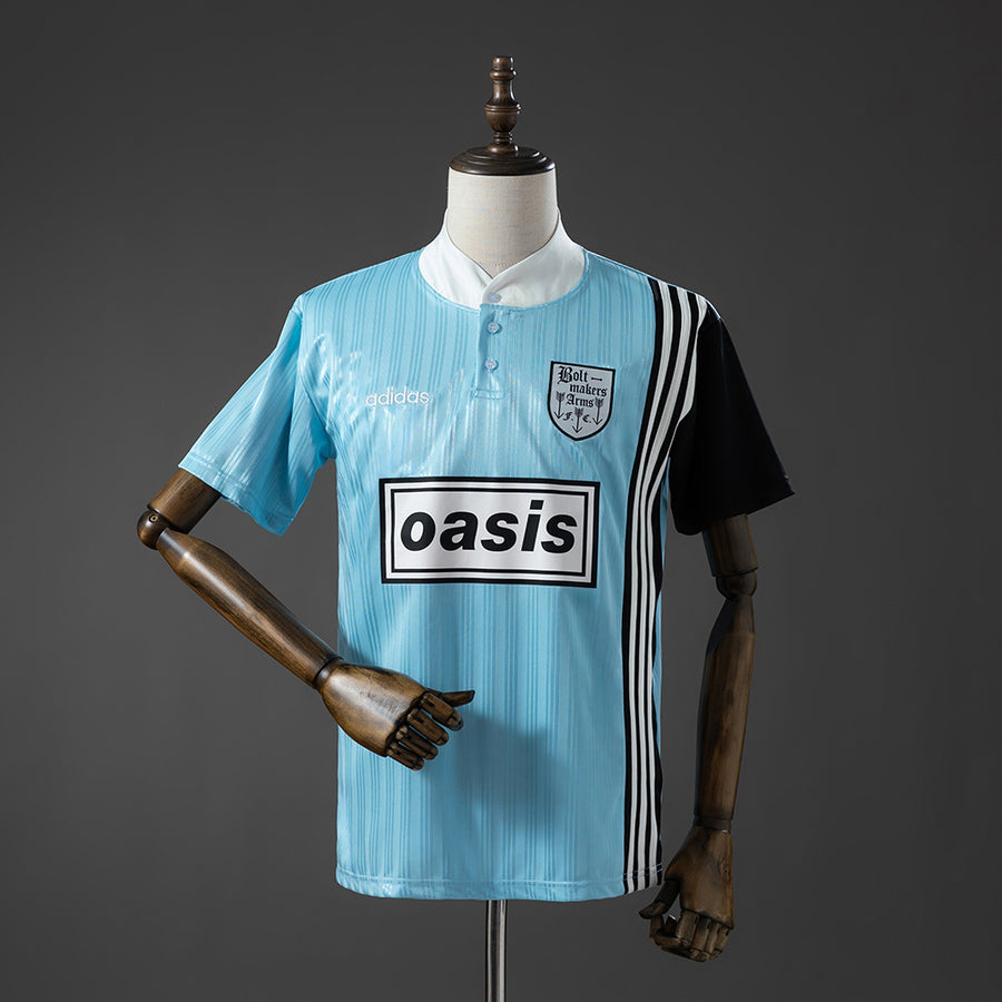 Oasis Band Azul Retrô Camisa 1996