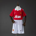 Manchester United Principal Infantil Kit Retrô Camisa 10/11
