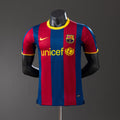 Barcelona Principal Retrô Manga Longa Versão Jogador Camisa 10/11