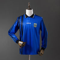 Argentina Secundária Retrô Manga Longa Camisa 1994