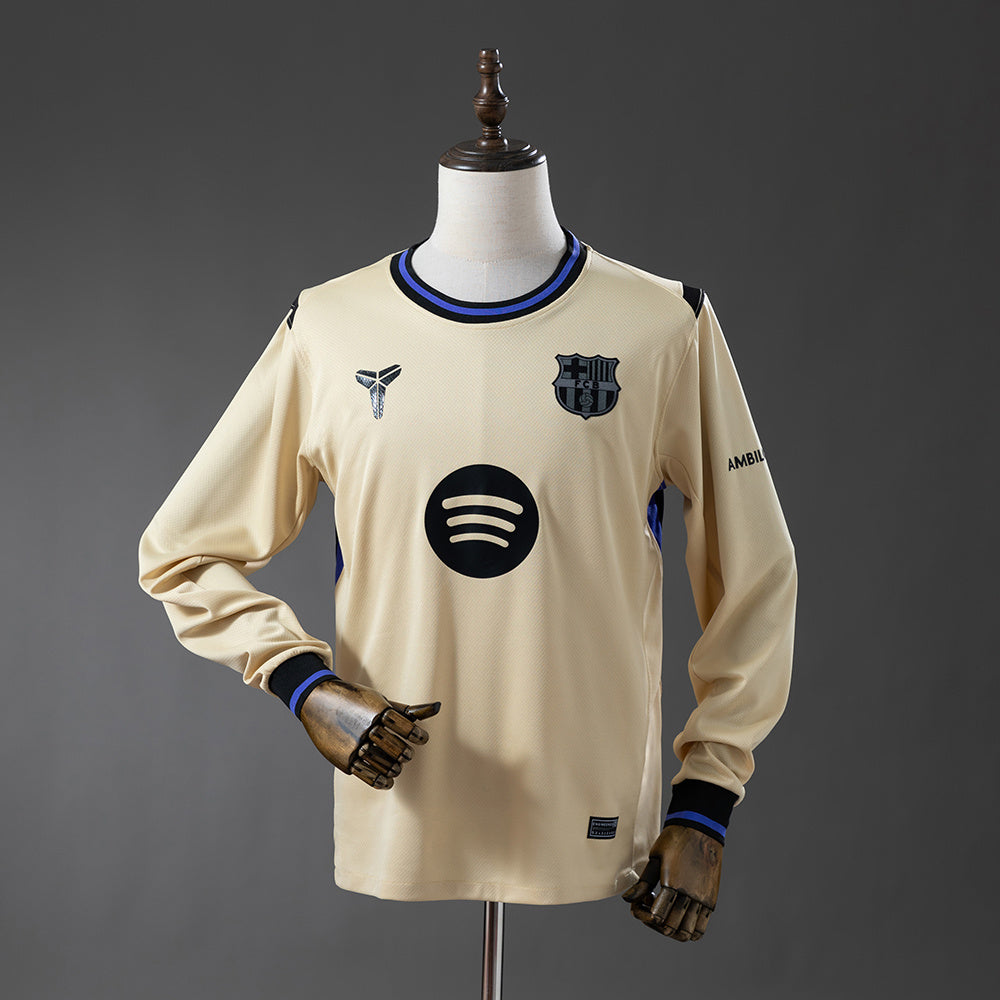 Barcelona Secundária Manga Longa Camisa 25/26