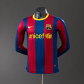 Barcelona Principal Retrô Manga Longa Versão Jogador Camisa 10/11