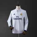 Real Madrid Principal Retrô Manga Longa Camisa 16/17