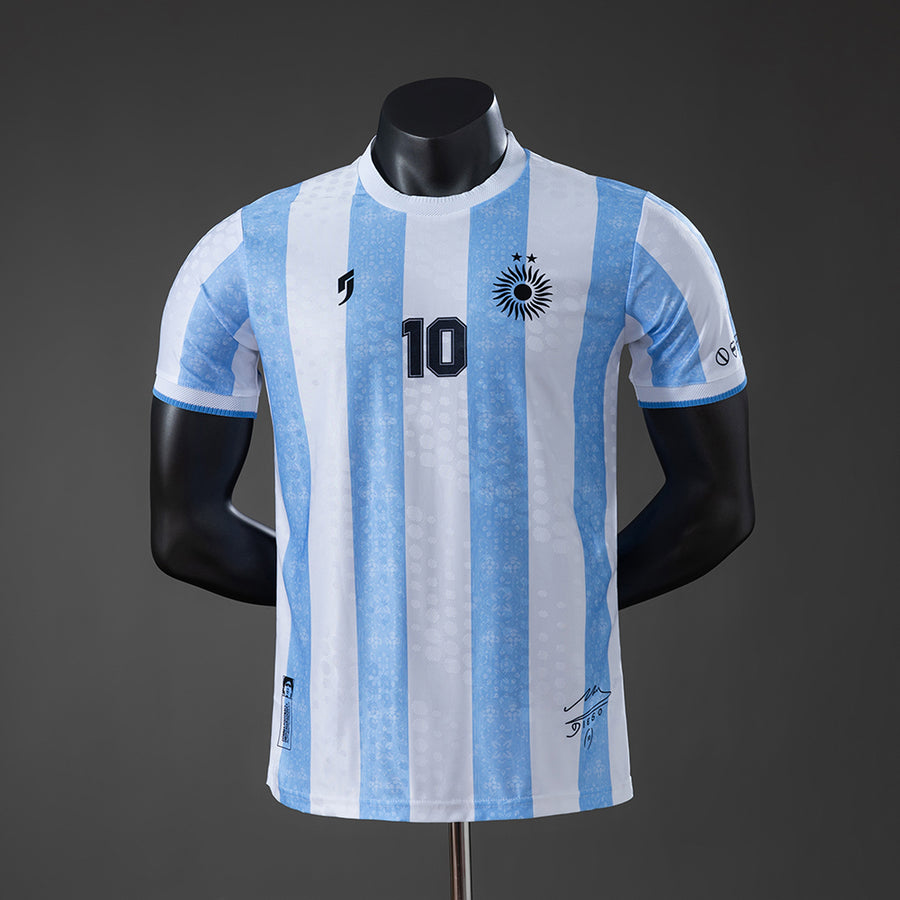 Argentina Maradona #10 Versão Jogador Edição Especial Camisa