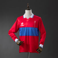 Universidad Catolica Secundária Retrô Manga Longa Camisa 1996