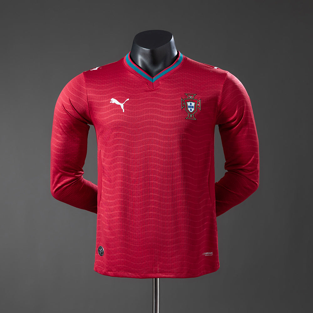 Portugal Principal Manga Longa Versão Jogador Camisa 2026