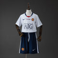 Manchester United Secundária Infantil Kit Retrô Camisa 08/09