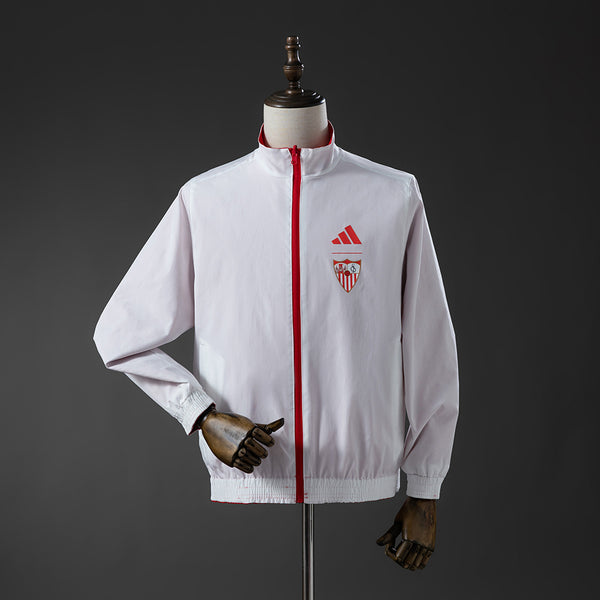Athletic Bilbao Reversible - Vermelho & Branco Corta Vento Jaqueta