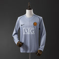 Manchester United Cinza Goleiro Retrô Manga Longa Camisa 2007